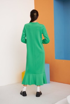 Scuba Elbise Yeşil - Thumbnail